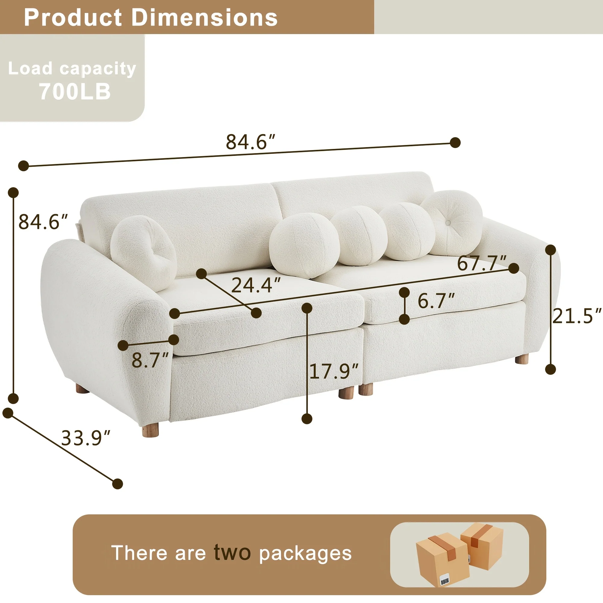 Modern Sofa For Living Room, 84